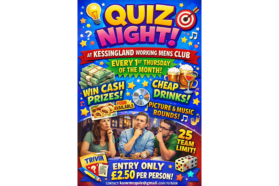 Quiz Nights at the Kessingland United Working Mens Club